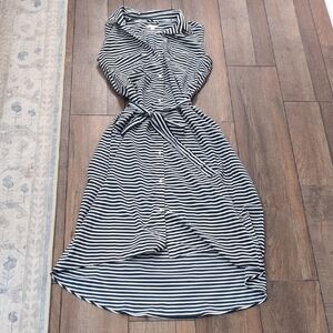 Gap Blue And White High Low Dress Xs